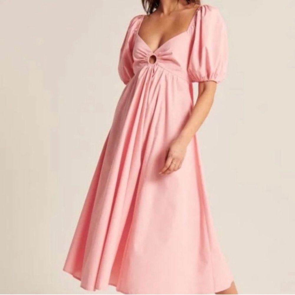 Abercrombie & Fitch O Ring Midi Dress
